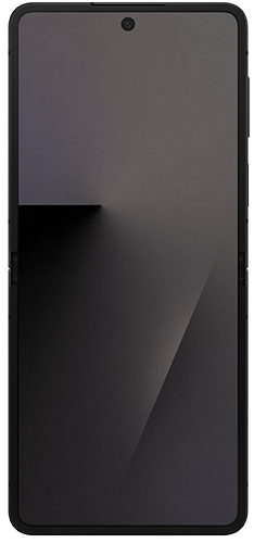 Back view of a black Galaxy Z Flip7