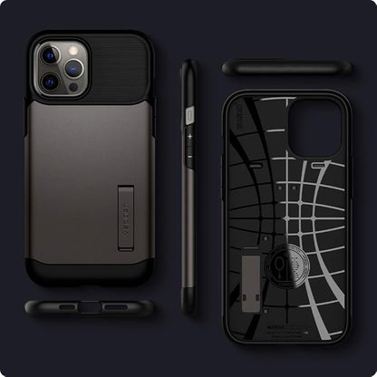 iPhone 12 Pro Max Spigen Slim Armor Case - Gunmetal