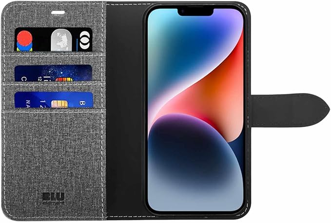 iPhone 14 Pro Max Blu Element Wallet Case - Grey