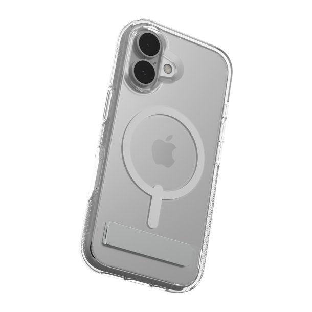 iPhone 16+ Zagg Crystal Palace Snap Kickstand Case - Clear