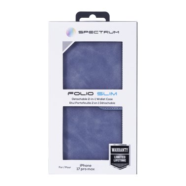 iPhone 17 Pro Max SPECTRUM Folio Slim Detachable 2-1 Wallet Case