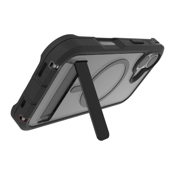iPhone 17 Zagg Rainier Snap Kickstand Case - Smoke Black