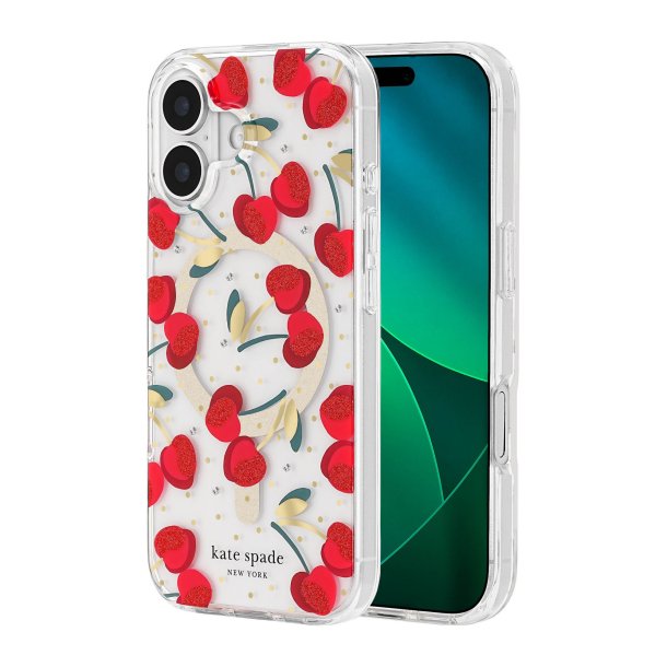 iPhone 17 Kate Spade MagSafe Case - Cherry Dot