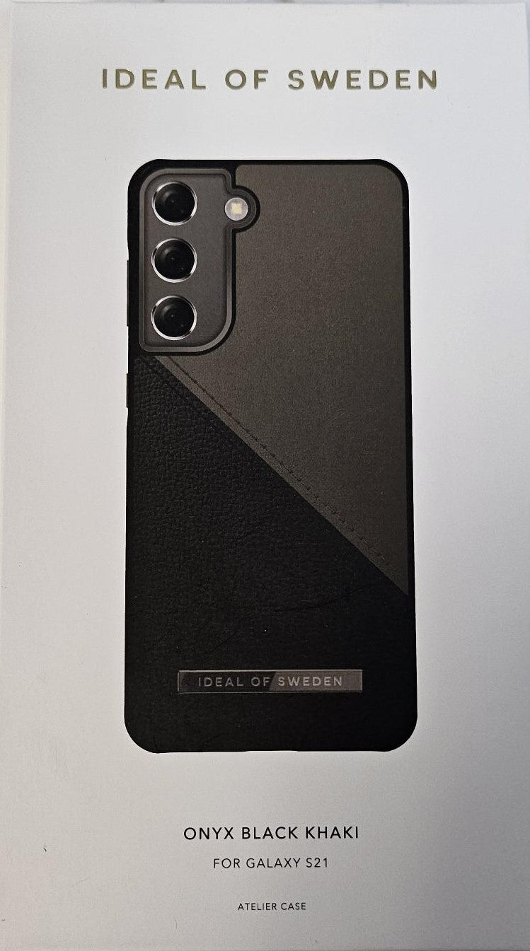 Galaxy S21 Ideal of Sweden Atelier Case - Black Khaki