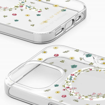 iPhone 15 Ideal Of Sweden Clear Magsafe Case - Floral