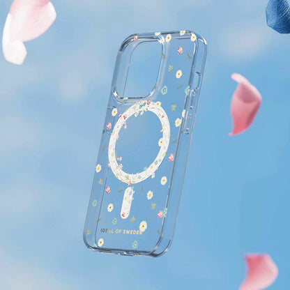 iPhone 15 Ideal Of Sweden Clear Magsafe Case - Floral