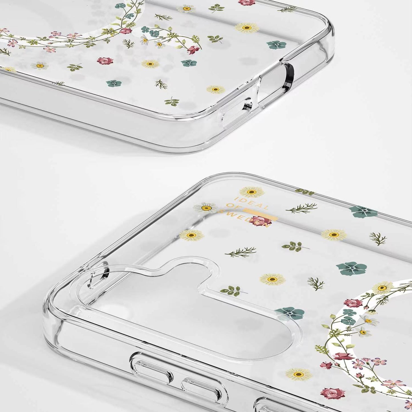 Galaxy S25 Ideal Of Sweden Clear Magsafe Case - Floral