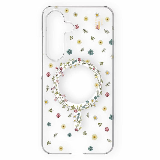 Galaxy S25 Ideal Of Sweden Clear Magsafe Case - Floral