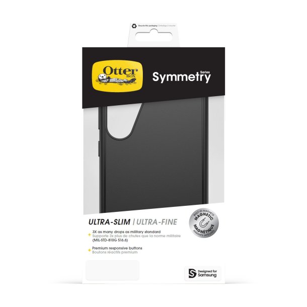 Galaxy S25 Otterbox Symmetry Magnets Case - Black
