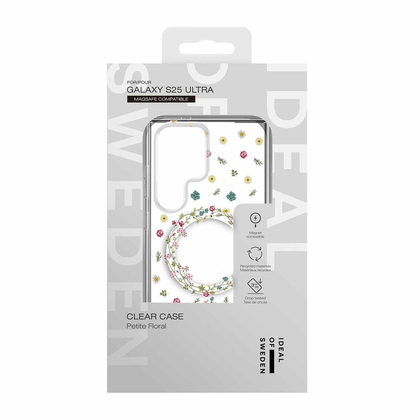 Galaxy S25 Ultra Ideal Of Sweden Clear Magsafe Case - Floral