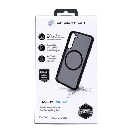 Galaxy S26 Spectrum Halo Slim Case - Black Smoke